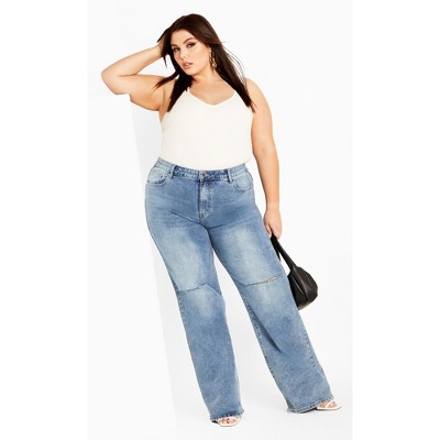 Women's Plus Size Harley Fletcher Jean - light denim | CITY CHIC