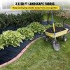 VEVOR 3FTx50FT Premium Weed Barrier Fabric Heavy Duty 5OZ, Woven Weed Control Fabric,High Permeability Good for Flower Bed, Geotextile Fabric, Black - 3 of 4