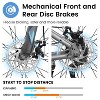 BestParts 26 Inch Mountain Bike, Adult Off-Road Bicycle, 21-Speed Trail Bike with Disc Brakes, for Men & Teens, Carbon Steel Frame, Black & Grey - 4 of 4
