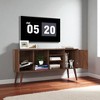 Modern TV Stand for 50-59 Inch TVs, Entertainment Center with 1 Cabinet and 3 Open Shelves, Wood Media Console for Living Room Storage - 2 of 4