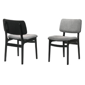 Set of 2 Lima Upholstered Wood Dining Chairs - Armen Living - 1 of 4
