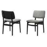 Set of 2 Lima Upholstered Wood Dining Chairs - Armen Living