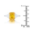 Slickblue 4.5ct CZ Engagement Ring for Women, Classic Style, Rhodium Plated, Trillion Cut, Color Options, Sizes 5-10 - 4 of 4