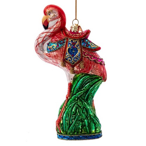 Kurt Adler 7-inch Bellissimo Glass Flamingo Ornament : Target