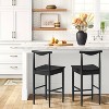 Biscoe Wood Counter Height Barstool Black - Threshold™ : Target