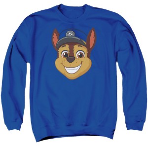 Paw Patrol Chase Grin Adult Crewneck Sweatshirt - 1 of 4