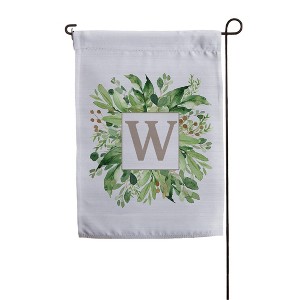 Personalization Mall Spring Greenery Personalized Letter Garden Flag - 1 of 1