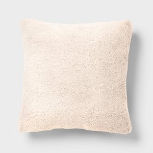 Cozy Faux Shearling Decorative Throw Pillow - Room Essentials™ - 1 of 2