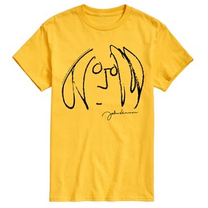 Men's - John Lennon - Line Drawing Short Sleeve Graphic T-Shirt - 1 of 4