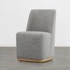 Spruce&Spring Modern Dining Chairs with Casters&Wood Base - 3 of 4