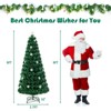 Costway 3/4/5/6 FT Pre-Lit Fiber Optic Artificial Christmas Tree with Multicolor Led Lights - 3 of 4
