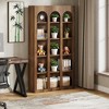 Yinvani 39.37" W x 11.81" D x 70.87" H Bookshelf, 5 Tier Corner Bookcase, Space Saving - 3 of 4