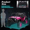 Kids Ride On Car, 24V 2 Seater, with Remote Control, Kids Electric Vehicle with 19" Wide Seat, LED, Spring Suspension - 3 of 4