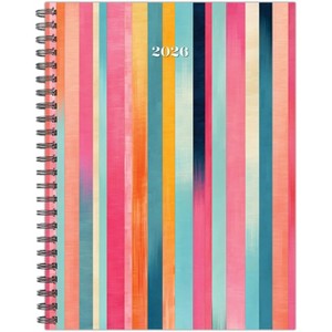 Willow Creek Press 6.5"x8.5" 2026 Happy Stripe Weekly/Monthly Softcover Planner - 1 of 4