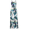 Women's Strap Maxi Hawaiian V Neck Floral Casual Beach Dresses - 2 of 4