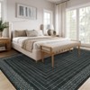 Machine Washable Rugs for Living Room Minimalist Geometric Bordered Indoor Carpet - 2 of 4