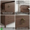 6 Drawer Dresser for Bedroom Dresser TV Stand w/ Large Drawers Natural Texture Curved Angle for Room - 4 of 4