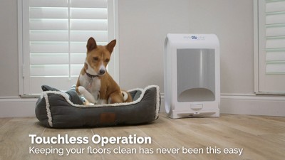 EyeVac Pet Touchless White Bagless Canister Vacuum for Pets
