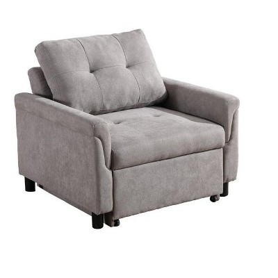 NicBex Soft Accent Chair,Upholstered Living Room Chairs with Tufted Backrest and Pull-Out Footstool,Modern Armchair,Accent Chairs for Living Room