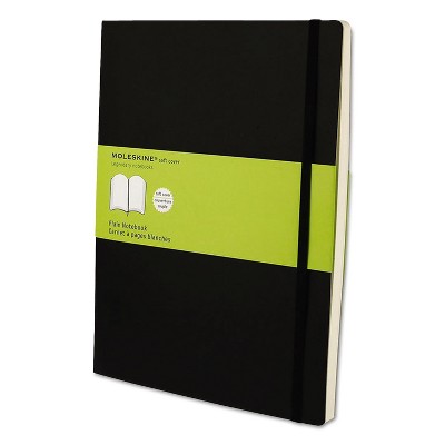 Moleskine Classic Softcover Notebook Plain 10 x 7 1/2 Black Cover 192 Sheets MSX17