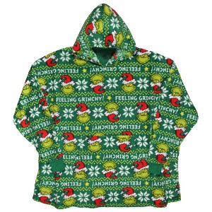 Seven Times Six Dr. Seuss How The Grinch Stole Christmas Oversized Lounge Hoodie Unisex - 1 of 4