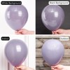 PartyWoo Balloons Dusty Purple Matte Lavender Lilac 18 12 10 5 Inch 100 pcs - 3 of 4