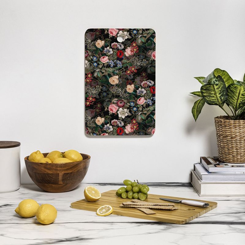 Burcu Korkmazyurek Dark Garden Cutting Board Rectangle - Deny Designs, 3 of 4