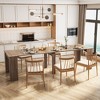 NicBex Extendable Dining Table Multifunctional Console Table Living Room Furniture Particle Board Kitchen Table for Dining Room, Patio - 3 of 4