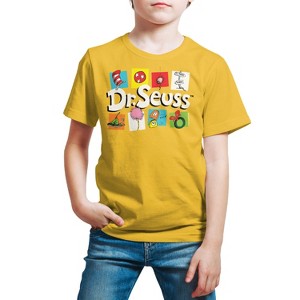 Boys' - Dr. Seuss - Dr. Seuss Icons Short Sleeve Graphic T-Shirt - 1 of 4