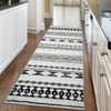 Washable Indoor Farmhouse Large Area Rug for Living Room Bedroom, Non Slip Geometric Print Carpet for Home Office - 4 of 4