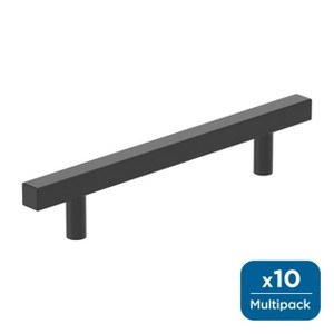 Amerock Square Bar Pulls for Cabinets or Furniture, 10 Pack - 1 of 4
