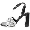 Journee Collection Womens Dua Tru Comfort Foam Pearl Accents Block Heel Sandals Black 12 - 2 of 4