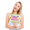 Big Dot of Happiness Funny Gnome Birthday - Happy Birthday Party Photo Booth Props Kit - 10 Piece - 2 of 4