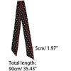 Allegra K Women Polka Dot Heart Print Stripes Skinny Double-Sided Neckerchief - 3 of 4