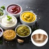 Unique Bargains Thick Stainless Steel Condiment Dishes for Kitchen Restaurant 3.2" Dia - 4 of 4