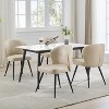 2PCS Dining Chairs, Modern Upholstered Kitchen Chairs，Bar Chairs with Synthetic Leather, Mid-Century Modern, Easy Assembly, for Living Room Lounge - 4 of 4