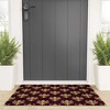 Avenie Fleur De Lis In Royal Burgundy Welcome Mat - Deny Designs - 2 of 3