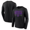 NCAA Washington Huskies Men's Long Sleeve Black T-Shirt - 3 of 3