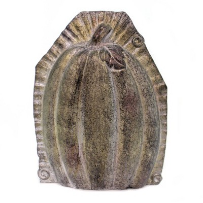 K & K Interiors 8.5 Inch Pumpkin Tabletop Mold Lg Halloween Figurine , Halloween Decor Thanksgiving Figurine (1PC)