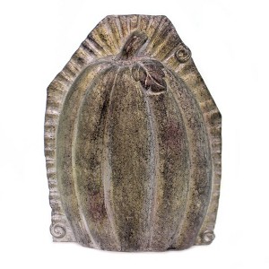 K & K Interiors 8.5 Inch Pumpkin Tabletop Mold Lg Halloween Figurine , Halloween Decor Thanksgiving Figurine (1PC) - 1 of 2