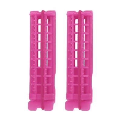 Unique Bargains Women's Heatless Voluminous Hair Roller 3.11"x0.83" Rose Red 2pcs