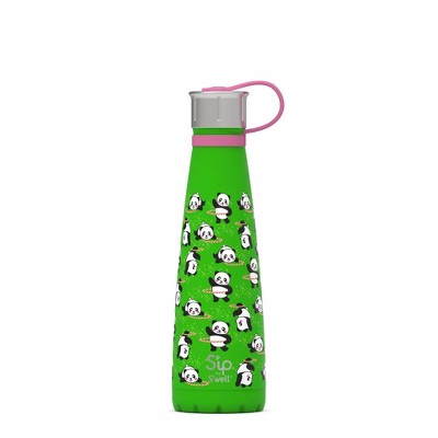 S'ip by S'well 15oz Stainless Steel Glow in the Dark Panda Twirl Kids Water Bottle