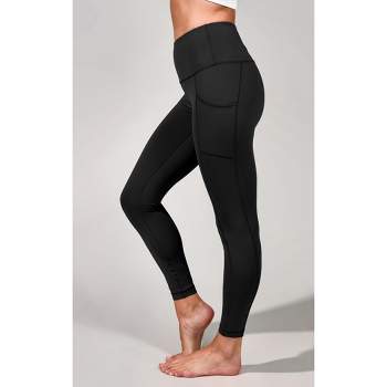 Yogalicious Womens Lux Elastic Free High Waist Side Pocket 7/8 Ankle Legging  - Mauvewood - Small : Target