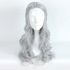 Unique Bargains Women's Curly Wigs 28" Gray with Wig Cap Long Hair - 2 of 4