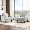 Karl Home 31 inch Linen Sloping Handrail Accent Chair - 2 of 4