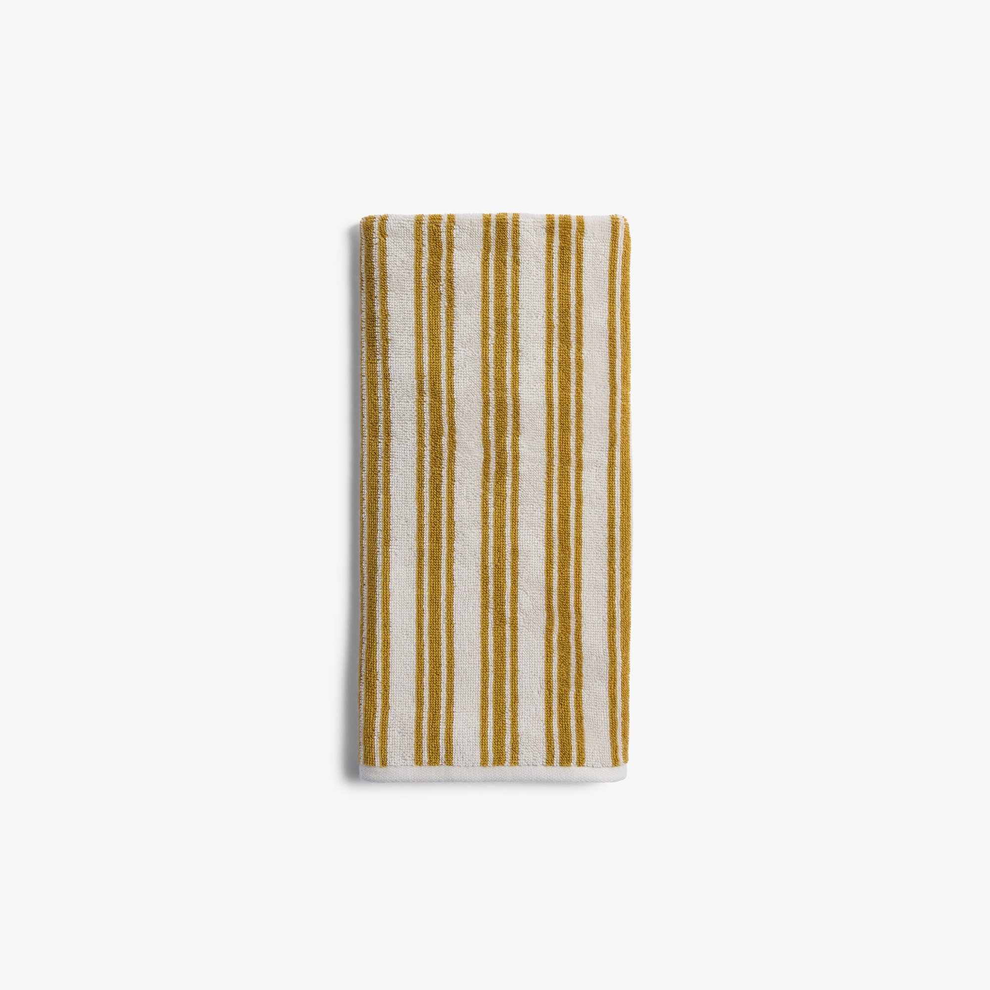 Striped Bath Hand Towel (yellow)