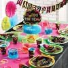 24ct Glow Party Dessert Plates Black - 2 of 3