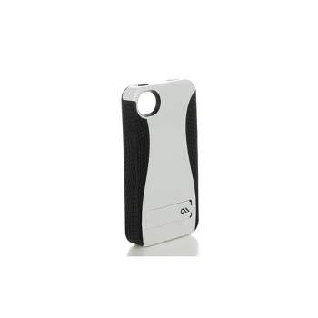 Case-Mate Pop Case with Stand for Apple iPhone 4/4S - White/Black