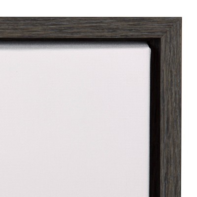 Oregon Coast Framed Canvas Print in Dark Gray Frame