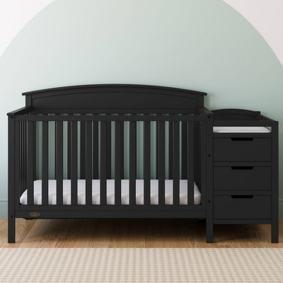 Black Pine 4-in-1 Convertible Crib and Changer